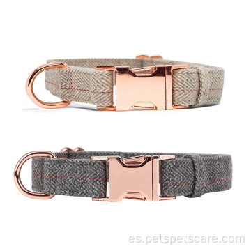 Amzon Hot Sale Tweed Dog Collars Accesorios para mascotas